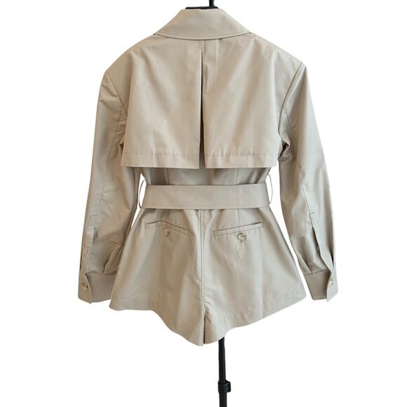 Helsa The Short Trench Jumpsuit Large - Picture 11 of 11